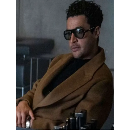 Christopher Abbott Kraven The Hunter Brown Coat